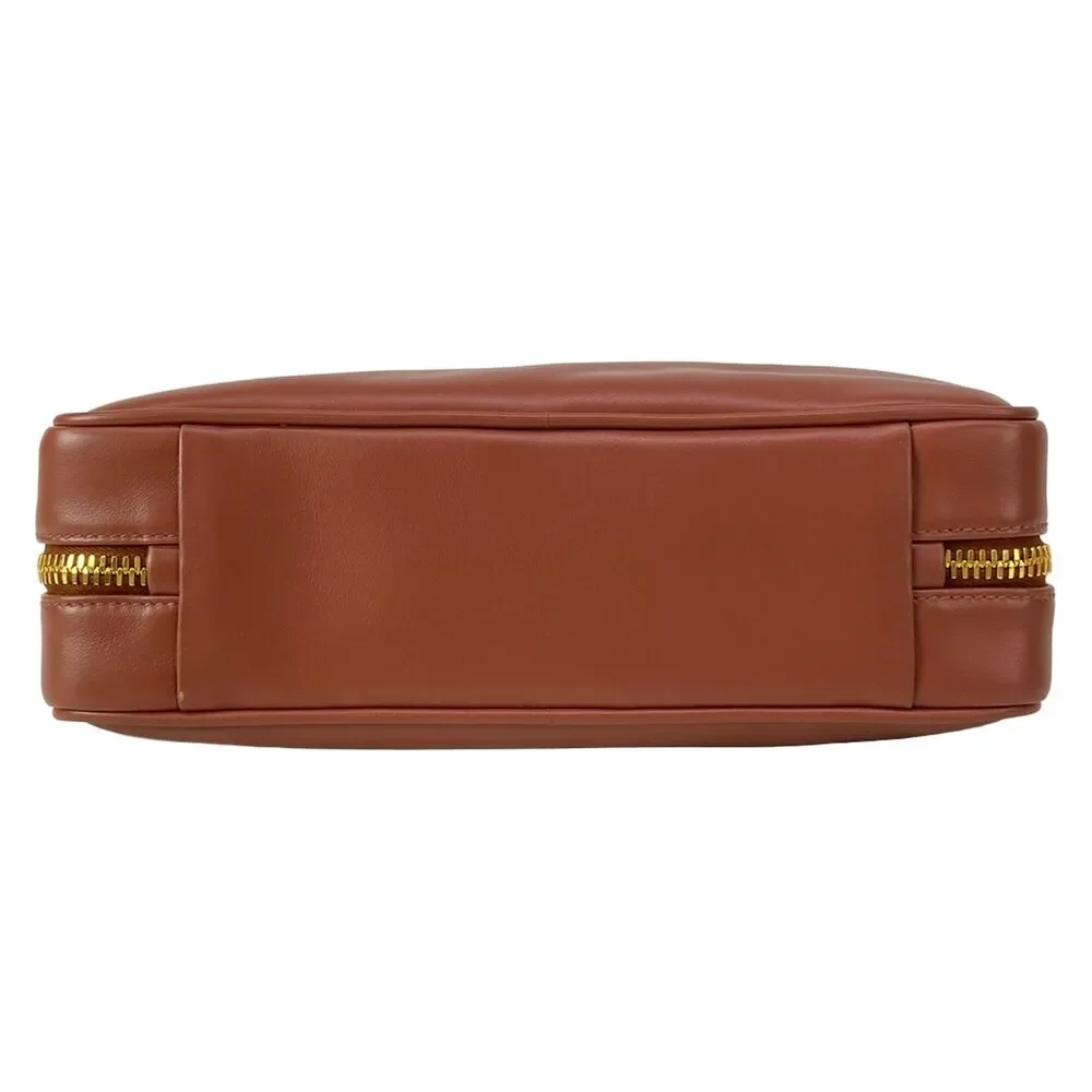 Miu Miu Bole Bag Handbag 5BB173_2CRWF0033 cognac brown Gold Leather
